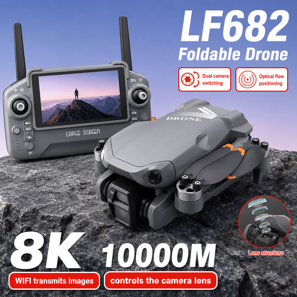 Drone Racing Camera - Luchtfoto LF682 Drone 8K HD Dubbele