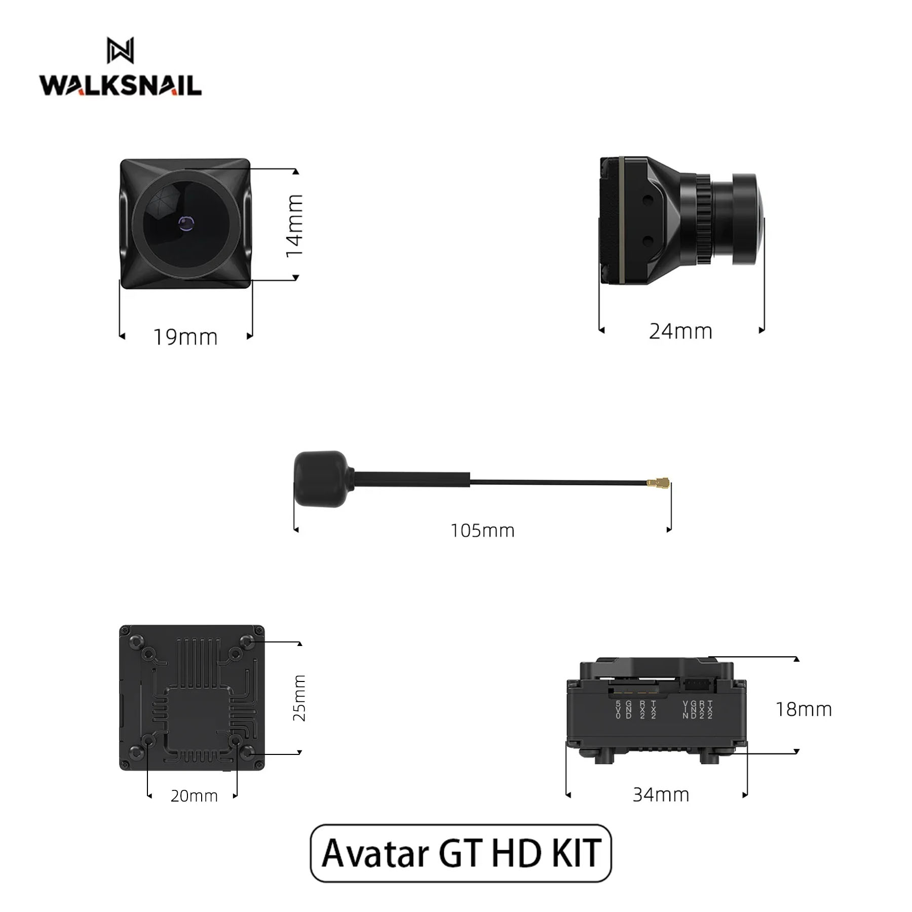 Walksnail Avatar GT HD KIT 2W  - Drone Racing Antenna recensie en prijs