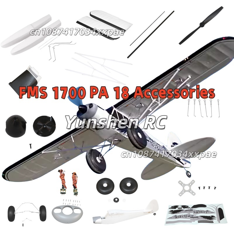 FMS RC Vliegtuig Decals Voor 1 - Drone Racing Motor recensie en prijs