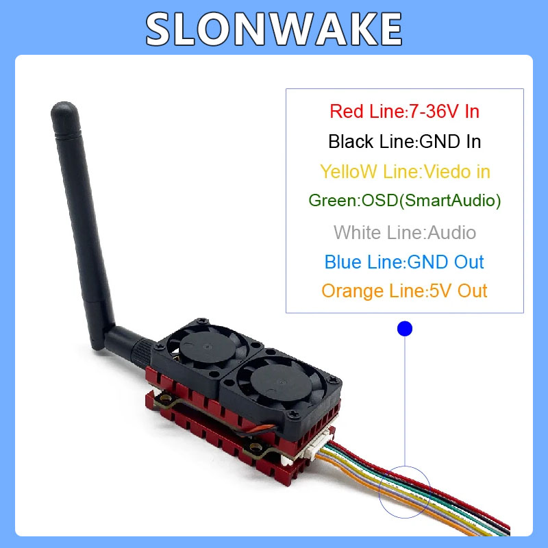 SLONWAKE 5.8G 48CH 4.2W VTX Ve - Drone Racing Vtx recensie en prijs