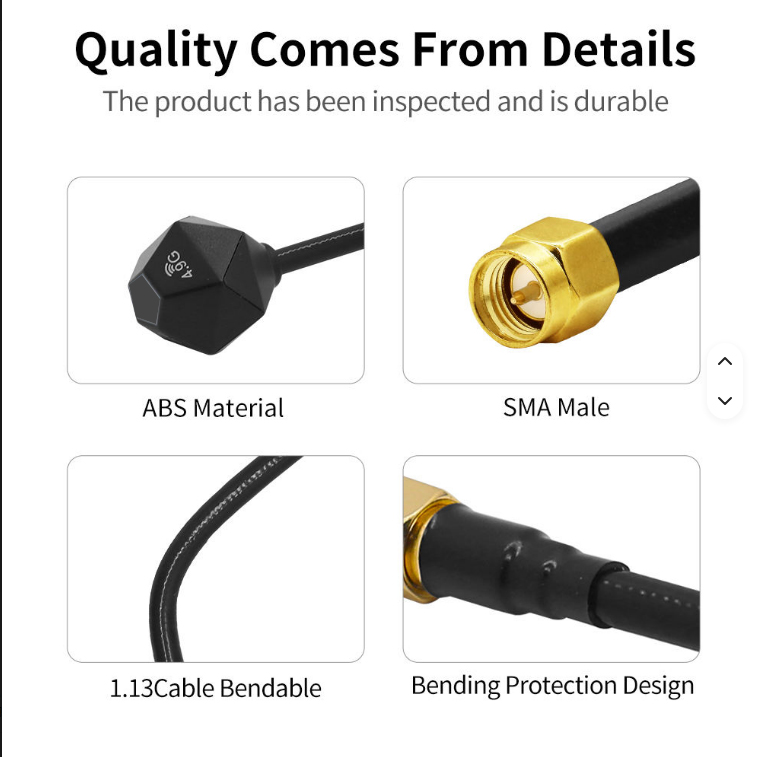 5.8GHz 3.5dBi Antenne LHCP RP  - Drone Racing Antenna recensie en prijs